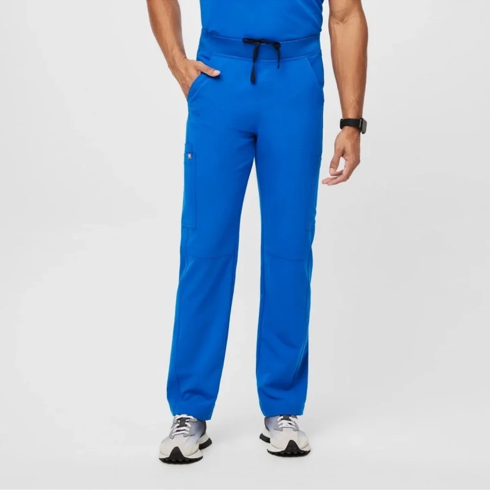 Figs Men’s Axim Royal Blue Cargo Scrub Pants